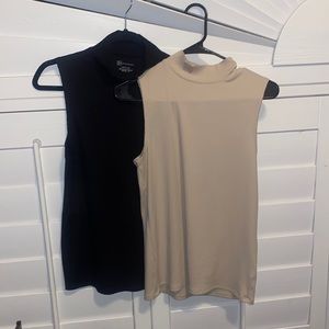 *Sold Together* Mock Neck Ribbed Tank - Perfect Staple Pieces!